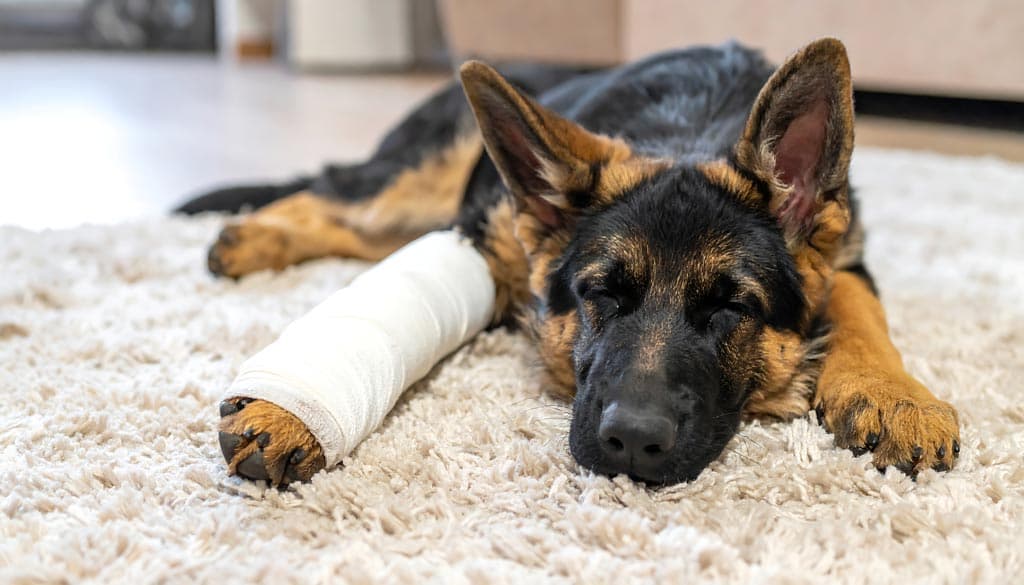 Coberturas para el perro por accidente