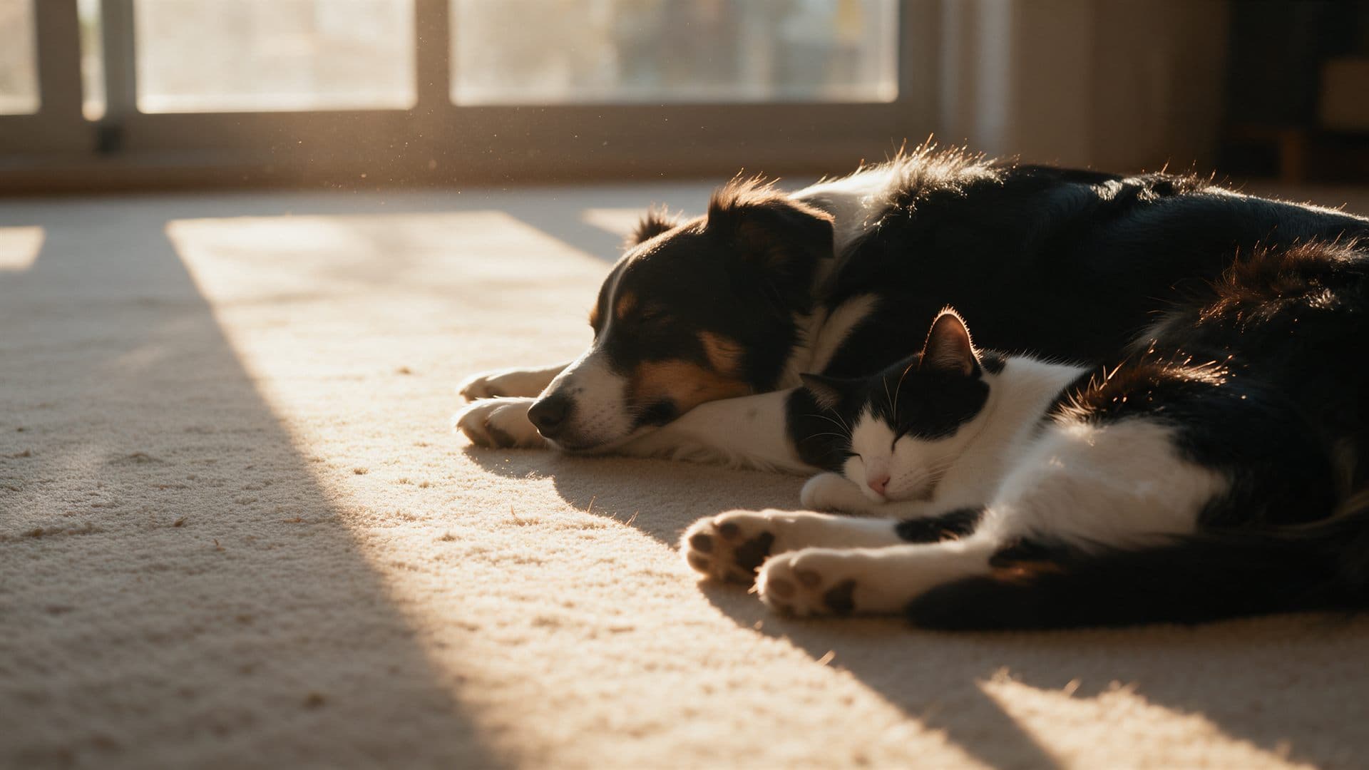 Perro y gato cuidados por los veterinarios de Tecsagés en Ourense