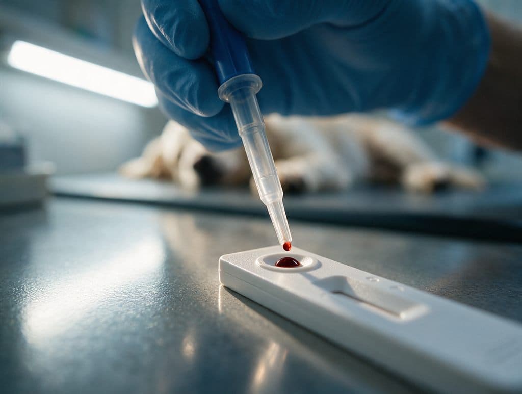 Test rápido de leishmaniosis previo a la vacunación en la clínica veterinaria de Ourense